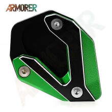 (NO LOGO Black2) Motorcycle Accessories For Kawasaki Versys 1000 SE 1000SE Versys1000 SE 2019 2020 2021 2022 Kickstand Side Stand Extension Pad