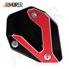 (NO LOGO Red1) Motorcycle Accessories For Kawasaki Versys 1000 SE 1000SE Versys1000 SE 2019 2020 2021 2022 Kickstand Side Stand Extension Pad
