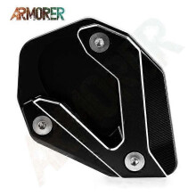 (NO LOGO Black1) Motorcycle Accessories For Kawasaki Versys 1000 SE 1000SE Versys1000 SE 2019 2020 2021 2022 Kickstand Side Stand Extension Pad