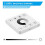 3X RF Wireless Wall- Mounted Touch Panel Dimmer Control for DC5-24V 30A Single Color LED Strip Lighting 4
