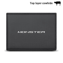 (1) For Ducati Monster 937 821 1PC Top Layer Cowhide Driver's License Sleeve Card Holder For Monster Ducati Motorcycle Accessories