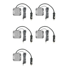 5X 12-24V to 30V Power Converter with Car Cigarette Lighter Input and 9-28V to 30V 3.5A Cable 3 Meters for Starlink