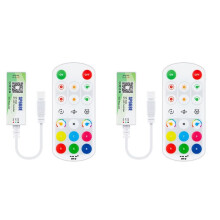 2X SP668E SPI RGB LED Controller 600 IC BT APP 2.4G RF Remote for WS2811 WS2812B DIY Dynamic Effect Pixels Strip Light