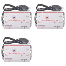 3X 8630MA2 30dB Cable TV Splitter Amplifier Digital TV Antenna Signal Booster Home TV Equipments 45Mhz to 860MHz EU Plug
