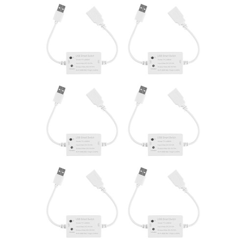 6X Tuya USB   WIFI Controller Universal Breaker Timer  Life per Dispositivi USB per Alexa  Home