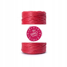 Rød polypropylen landbrugsgarn - 100g - 2mm