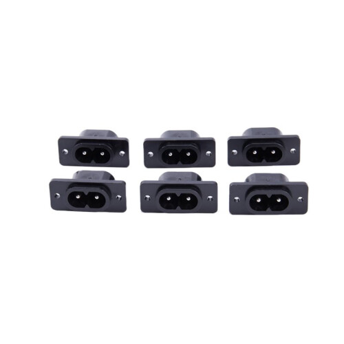 60 X AC 250V 2,5A IEC320 C7 Socket Lödkoppsstift Strömkontakt 2