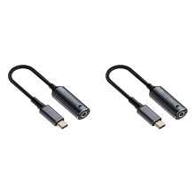 2X 1 40W Chargeur D'Ordinateur Portable 5V 9V 20 4.5x0.6mm Femelle à USB C Type C PD Adaptateur D'Alimentation Convertisseur Rapide Câble de