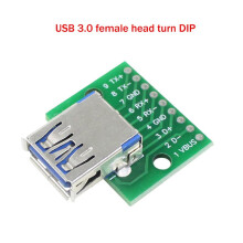 3X Usb 3.0 Female Naar Dip Pin Test Board Usb 3.0 Naar Dip Power Adapter Board Module Usb 3.0 Adapter Board Converter