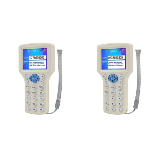 2X RFID NFC  Card Reader RFID Duplicator 125K 13.56MHz IC/ID Key Writer RFID Programmer Key Replicator