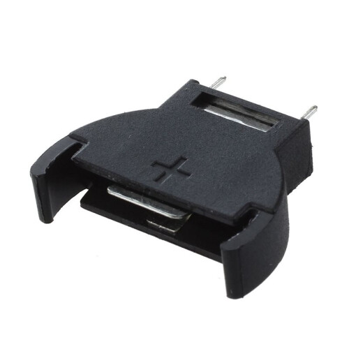 15 Pcs Black Plastic CR2032 Cell Button Lithium Battery Sockets Holder 2