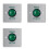 3X Door Exit Push Button Release  Opener Stainless Steel Panel for Door Access Control System Entry Open 2