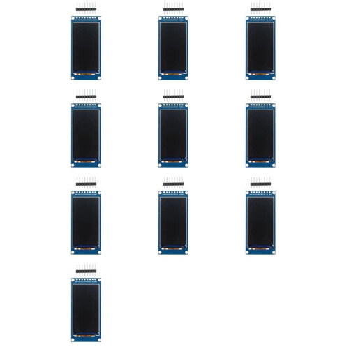 10Conjunto Tela LCD TFT de Ângulo Total IPS de 1,9 Polegadas Módulo de Exibição Colorida Porta Serial SPI Alta Definição 170x320 ST7789