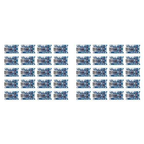 Type-C 18650 Lithium Battery Charger Module 5V 1A Charging Board with Dual Protection Functions for DIY Projects 40Pcs