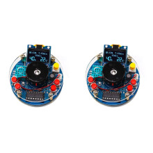 2X DIY USB-Luchtbevochtiger, Verstuivend OLED-Scherm, Temperatuurvochtigheid, Printplaat, Kit, Fabricage, Lasoefenonderdelen