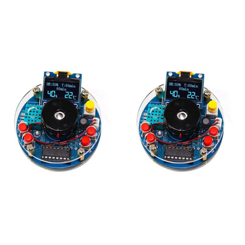 2X DIY USB Humidifier Atomizing OLED Display Temperature Humidity Circuit Board Kit Manufacturing Welding Exercise Parts
