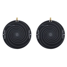 2X UWB Wideband 0.51-10Ghz Circularly Polarized Antennas RFID Equiangular Spirals Antennas Circularly Polarized