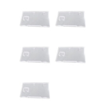 5X Transparent Game Card Case for Book Style Holder with Cover Durable Cartridge Storage Box