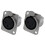 XLR Female Jack 3 Pin - Panel Mount Jacks D Series Size XLR-F - 20 PACK 4
