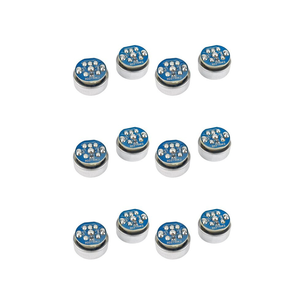 12Pcs 16Mm Electret Condenser Microphone Web Celebrity Anchor Microphone Unidirectional Mic With Circuit Board For Audio 6033892442133