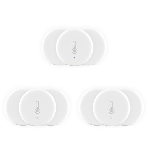 9x Tuya  ZigBee 3.0  Temperature and Humidity Sensor Battery Powered with Tuya  Life App Alexa(B)