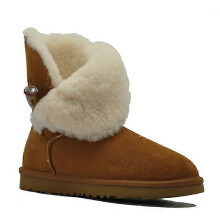 (38, Chestnut) /Retail High Quality Women's Australia Classic Snow Boots Real Leather Natural Fur Winter Boots Womens Warm Shoes