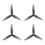 8 Peças 5131.0 5 Polegadas 3-Blade Propeller para RC Drone FPV Racing Compatível com 2207 2306 Motors Cinza 2
