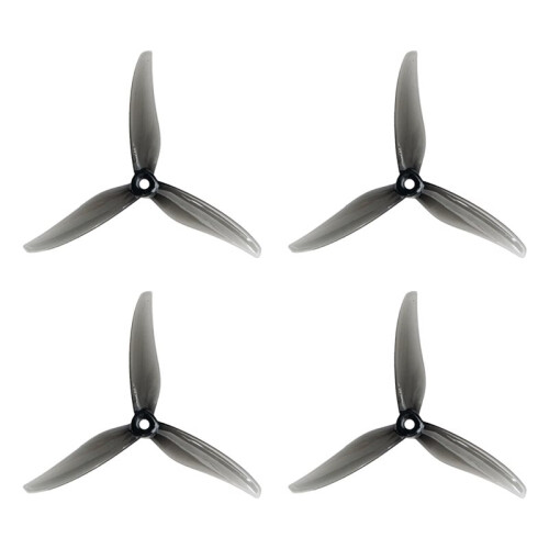 8 Peças 5131.0 5 Polegadas 3-Blade Propeller para RC Drone FPV Racing Compatível com 2207 2306 Motors Cinza 1