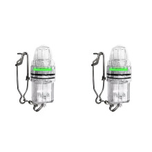 2X LED Underwater Fishing Light High-Pressures Waterproof IP68 Lure Fish Finder Lamp Underwater Lights