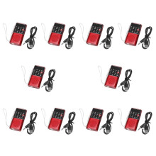 10X L-328 Tragbare Tasche FM Auto Scan Radio Musik Audio MP3 Spieler Kleiner AußEn Lautsprecher mit Sprachrekorder