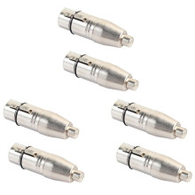 6 Stuks XLR Naar RCA Adapter, RCA Female Naar XLR Female Adapter Jack Plug Adapter