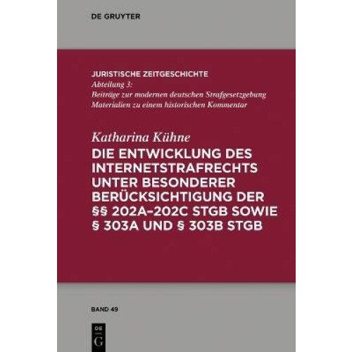 Die Entwicklung des Internetstrafrechts