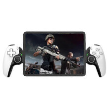 (White) D9 Wireless Mobile Gaming Controller with Turbo Bluetooth-Compatible 5.2 Dual Vibration 6-axis Gyro for Switch/PS3/PS4/PC/Tablet