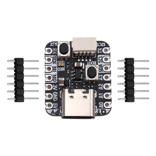 2X 4900 QT Py RP2040 Microcontroller USB Type C Compact Microcontroller Ideal for DIY Electronics and Robotics Projects 1