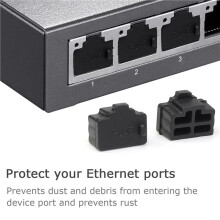 20Pcs RJ45 Dust Cap Connector Dust Cover Plug Protector Plugs Hub Port for Laptop/Computer/Router Connector Dustplugs