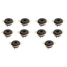10pcs Quality 8Pin Vacuum Tube Socket Octal for KT66 KT88 6SL7 6SN7 6V6 5AR4/GZ34 Socket Long-Lasting Use B