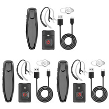 3X Walkie Talkie Wireless PTT Headset Earpiece Hands-Free K Plug for Microphone Headset BF-888S K5