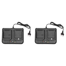 2X Two-Seater Battery Charger Replacement for 18V 21V Li-Ion BL1815 BL1830 BL1840 BL1860 Electric Drill Grinder EU PLUG