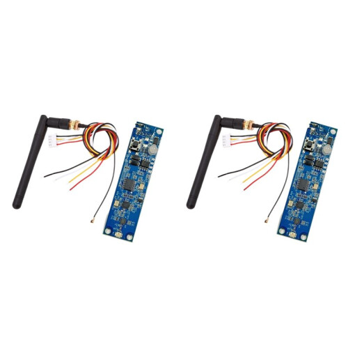 2PCS 2.4G DMX512 Wireless Controller PCB Module 2 in 1 Transmitter Receiver for Stage Light Built-in Wireless DIY 485EE