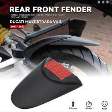 (Rear Fender) NEW Motorcycle Front Rear Wheel Hugger Extension Mudguard Extender Fender Splash Guard For Ducati Multistrada V4 S V4S 2021 2022