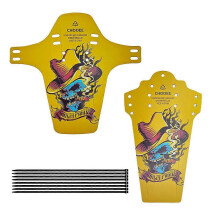 (Yellow zombie) Bicycle Fenders Mountain Road Bike Fender Fender Universal Front+Rear Fenders