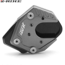 (Black and gray) For Honda X-ADV X ADV XADV ampliar 2017 2018 Motorcycle Kickstand Extension Side Stand Plate Pad Enlarger XADV