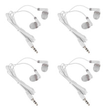 4pcs 3.5mm In-Ear Stereo Earbuds Headphone Earphone Headset for Mobile Phone MP4 MP3