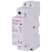 E.NEXT p005201 Modulær kontaktor PRO 2P 25A 2NO 230V AC