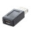 10X Schwarz USB 2.0 Typ A Buchse auf Micro-USB B Buchse Adapter-Stecker-Konverter 2