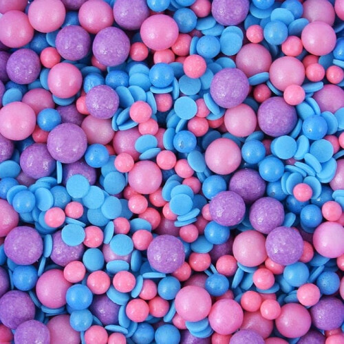 Barbie Blue Sugar Striples 50g konfetti