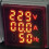 3X LED Digital Voltmeter Ammeter Hertz Meter AC6-500V Signal Lights Voltage Current Frequency Meter Indicator Tester Red 4