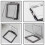 4X PC Power Button Cover Power Button  Cover Dustproof Safety Power Button  Cover 5