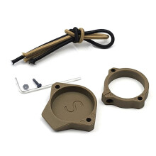 Flashlight Lens Protection Cover Strong Light Outdoor Flashlight Series Lens Cover for M300/M600 Protector S Khaki