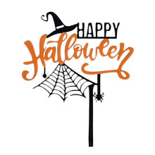 Akryl kagetopper HAPPY HALLOWEEN wz1